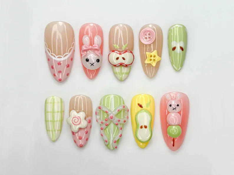 press on nails, custom press on nails, fake nails, Nails Art, stained glass nails, gold press on nails, 3d press on nails, luxury press on nails, handmade press on nails