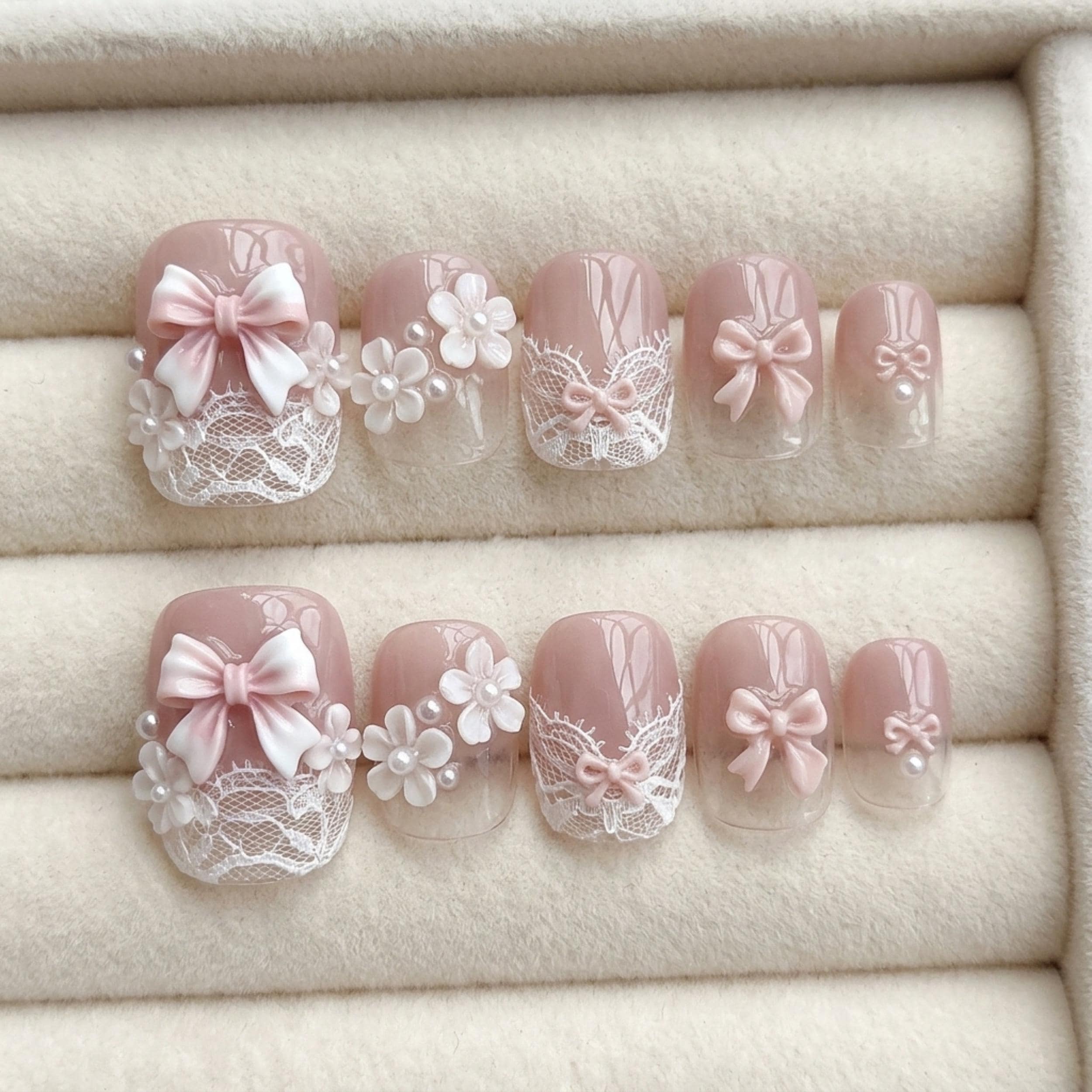 press on toes, romantic balletcore, press on nails, custom press on nails, fake nails, Nails Art, stained glass nails, gold press on nails, 3d press on nails, luxury press on nails, handmade press on nails