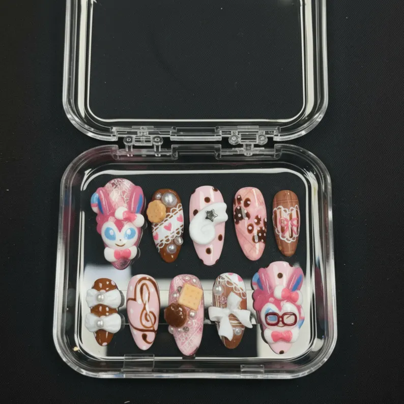 press on nails, custom press on nails, fake nails, Nails Art, stained glass nails, gold press on nails, 3d press on nails, luxury press on nails, handmade press on nails