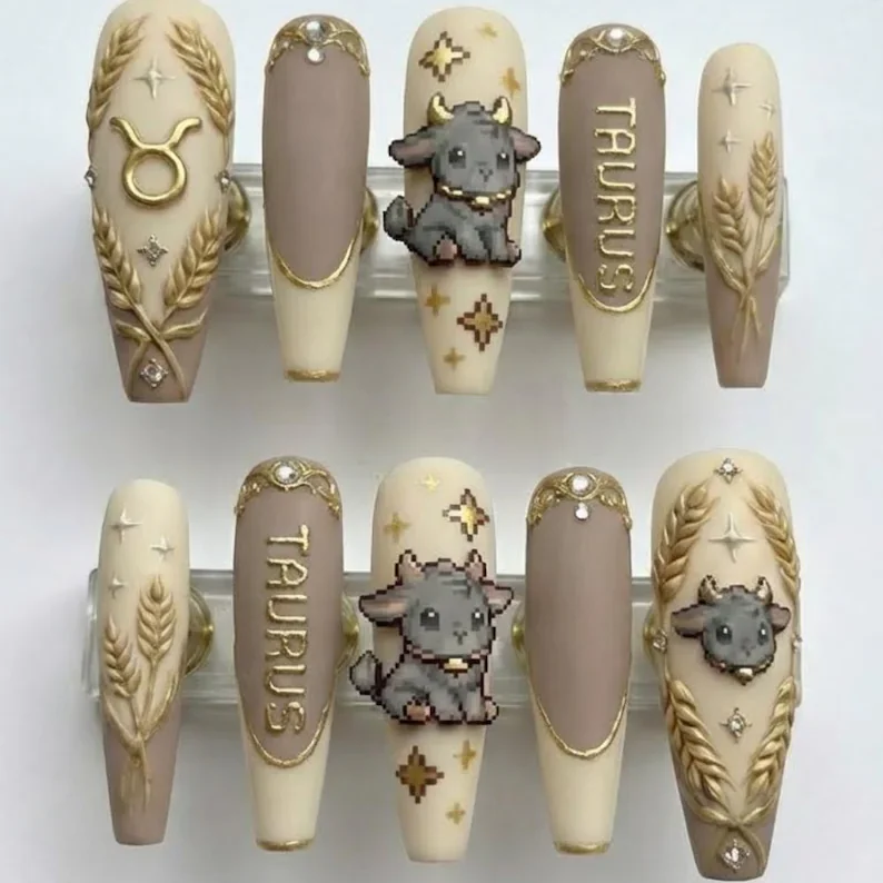 press on nails, custom press on nails, fake nails, Nails Art, stained glass nails, gold press on nails, 3d press on nails, luxury press on nails, handmade press on nails