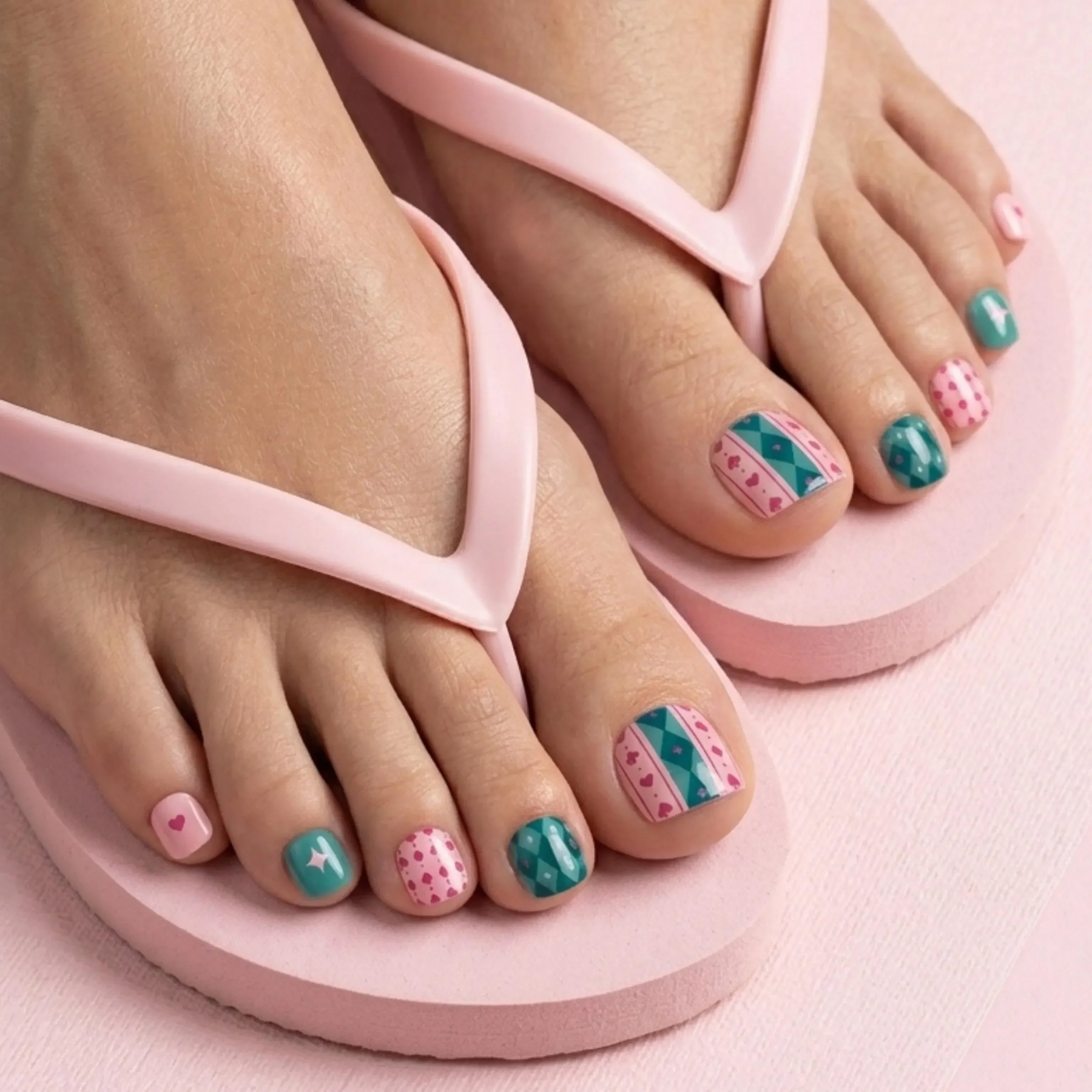 spade pedicure, pedicure set, press on nails, custom press on nails, fake nails, Nails Art, stained glass nails, gold press on nails, 3d press on nails, luxury press on nails, handmade press on nails