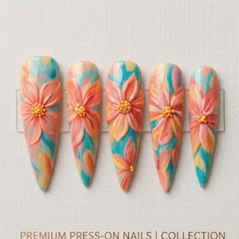 press on nails, custom press on nails, fake nails, Nails Art, stained glass nails, gold press on nails, 3d press on nails, luxury press on nails, handmade press on nails