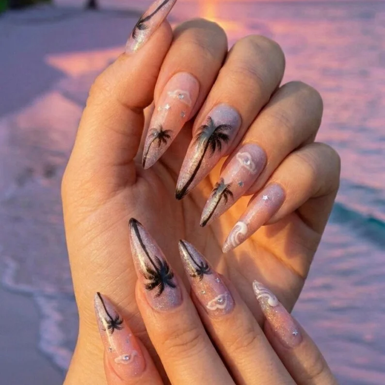 gel press ons, 3D glitter nails, press on nails, custom press on nails, fake nails, Nails Art, stained glass nails, gold press on nails, 3d press on nails, luxury press on nails, handmade press on nails
