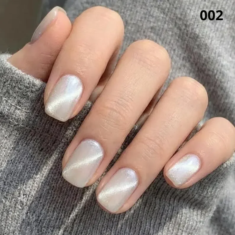 cat eye gel, high sparkle, press on nails, custom press on nails, fake nails, Nails Art, stained glass nails, gold press on nails, 3d press on nails, luxury press on nails, handmade press on nails
