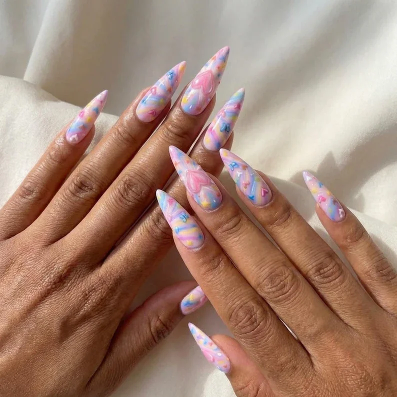 press on nails, custom press on nails, fake nails, Nails Art, stained glass nails, gold press on nails, 3d press on nails, luxury press on nails, handmade press on nails