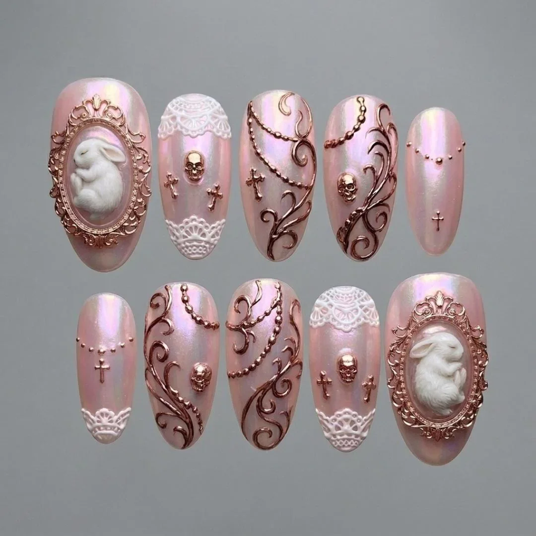 press on nails, custom press on nails, fake nails, Nails Art, stained glass nails, gold press on nails, 3d press on nails, luxury press on nails, handmade press on nails