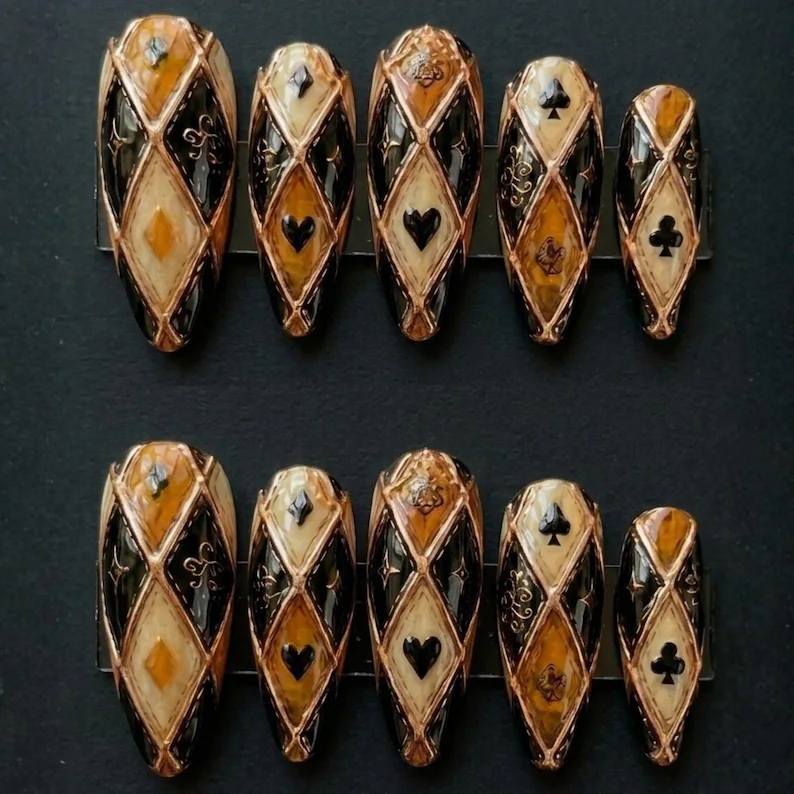 press on nails, custom press on nails, fake nails, Nails Art, stained glass nails, gold press on nails, 3d press on nails, luxury press on nails, handmade press on nails
