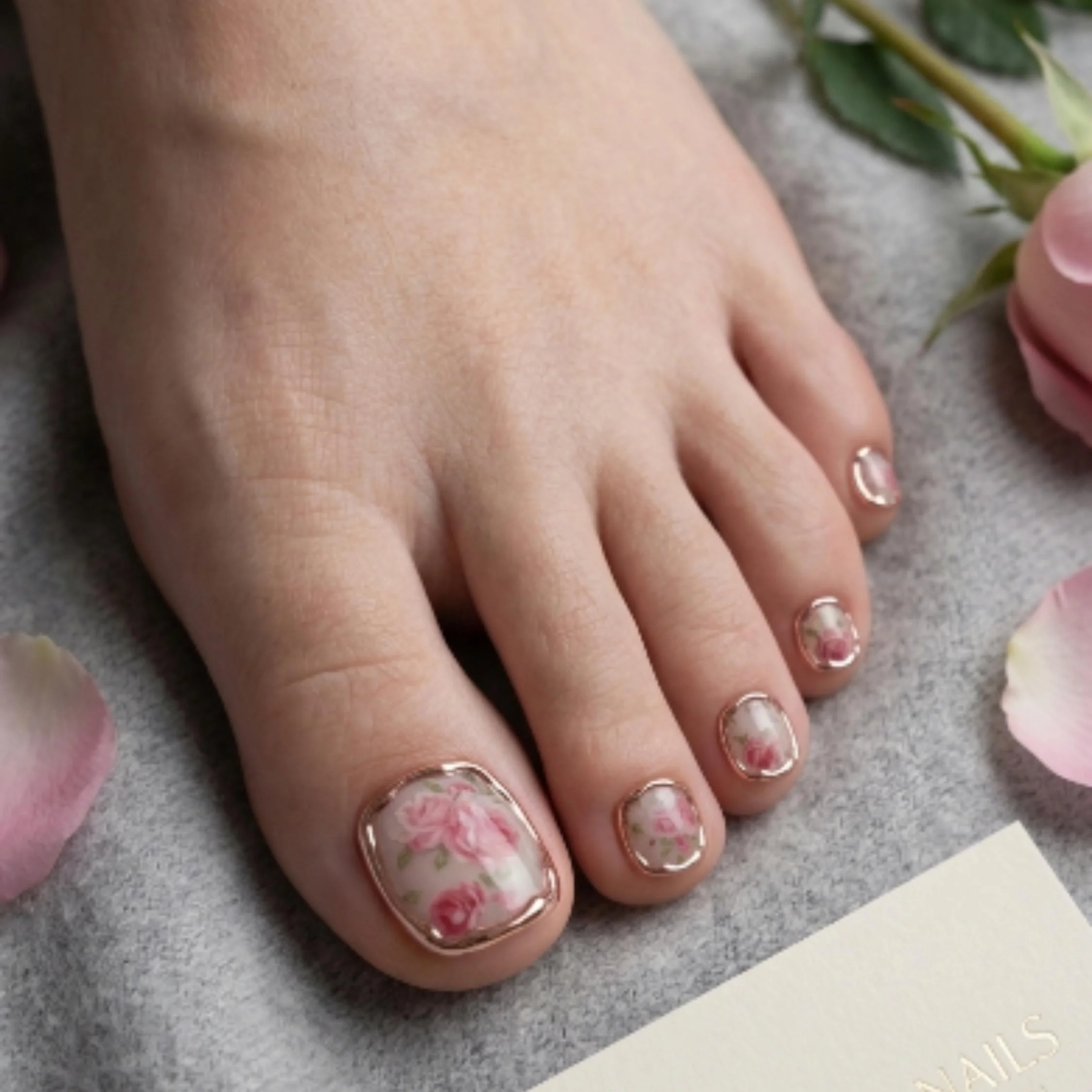 Rose Gold Nails, Victorian Style, press on nails, custom press on nails, fake nails, Nails Art, stained glass nails, gold press on nails, 3d press on nails, luxury press on nails, handmade press on nails