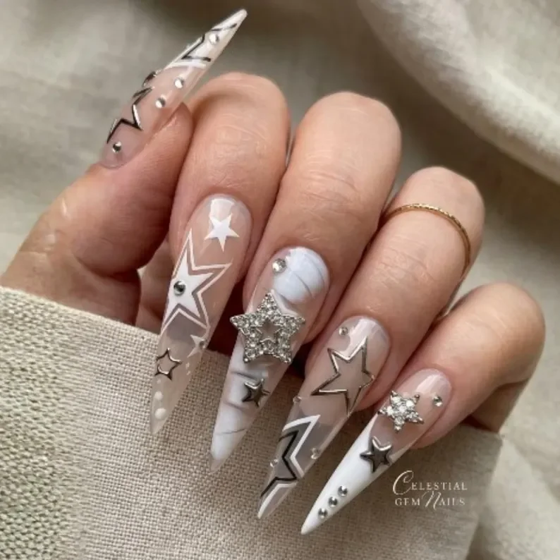press on nails, custom press on nails, fake nails, Nails Art, stained glass nails, gold press on nails, 3d press on nails, luxury press on nails, handmade press on nails