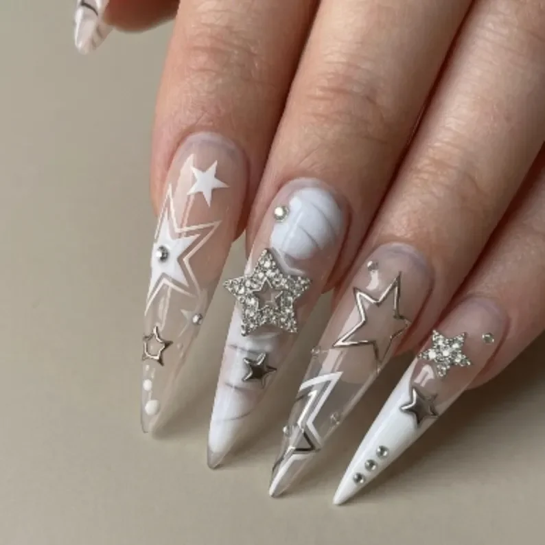 press on nails, custom press on nails, fake nails, Nails Art, stained glass nails, gold press on nails, 3d press on nails, luxury press on nails, handmade press on nails