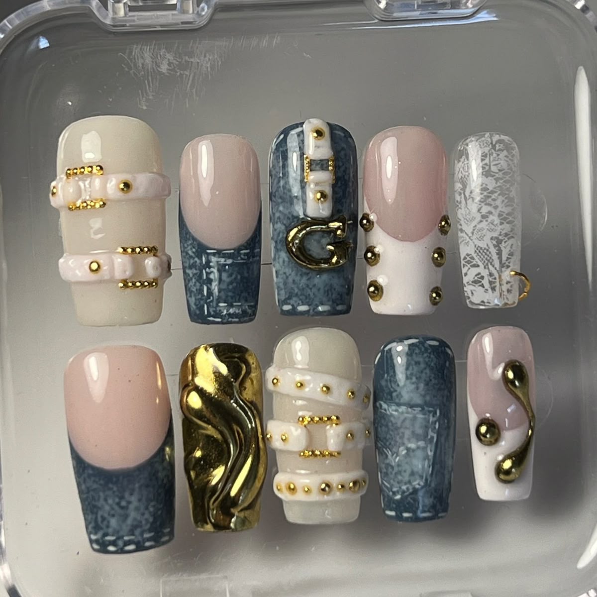 press on nails, custom press on nails, fake nails, Nails Art, stained glass nails, gold press on nails, 3d press on nails, luxury press on nails, handmade press on nails