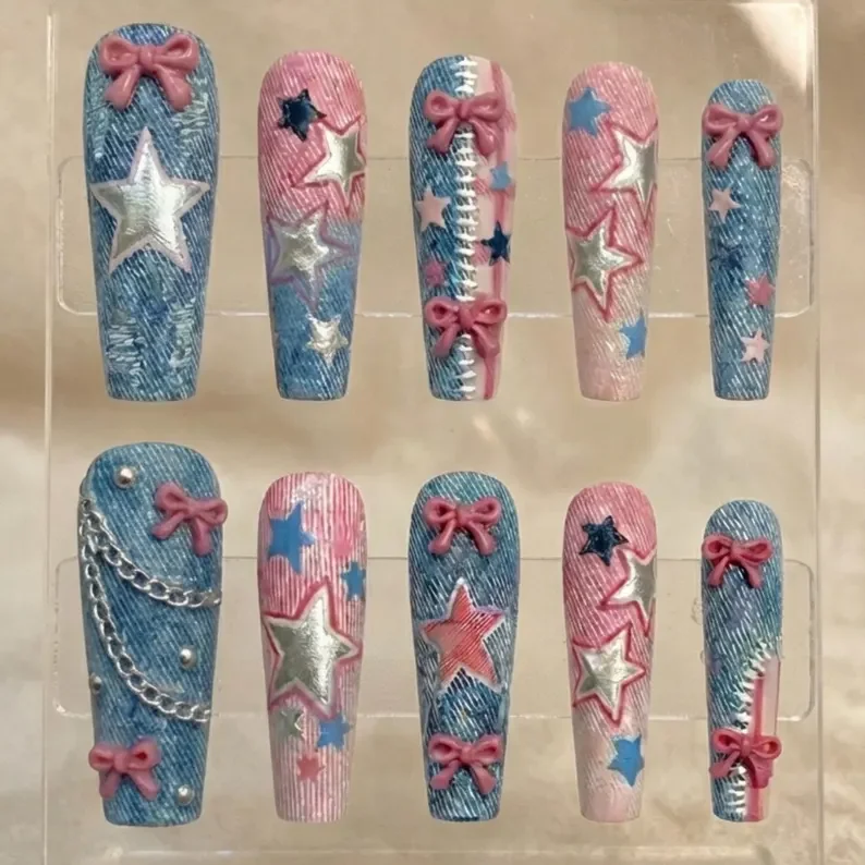 press on nails, custom press on nails, fake nails, Nails Art, stained glass nails, gold press on nails, 3d press on nails, luxury press on nails, handmade press on nails