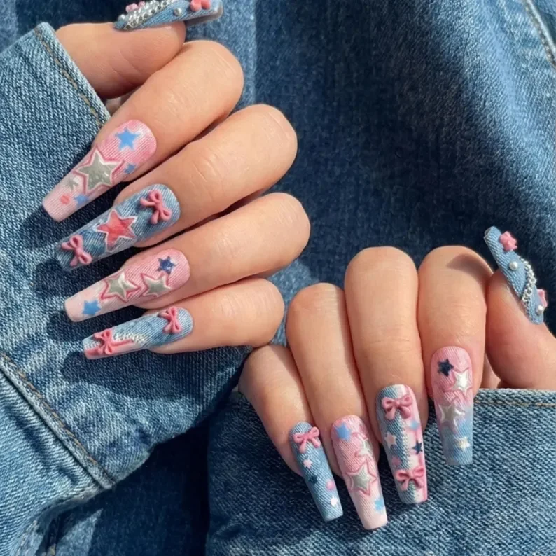 press on nails, custom press on nails, fake nails, Nails Art, stained glass nails, gold press on nails, 3d press on nails, luxury press on nails, handmade press on nails