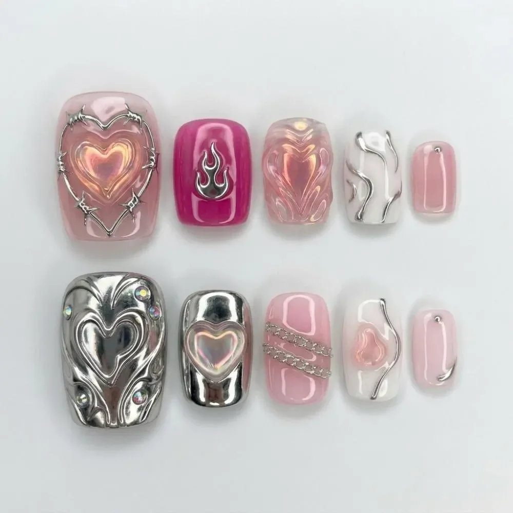 press on nails, custom press on nails, fake nails, Nails Art, stained glass nails, gold press on nails, 3d press on nails, luxury press on nails, handmade press on nails