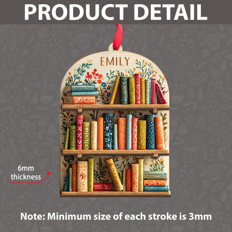 Personalized Favorite Things Ornament 2025, Custom Kids Ornament, Wooden Christmas Ornament, Holiday Keepsake Gift, Favorite Things Ornament - Media 4