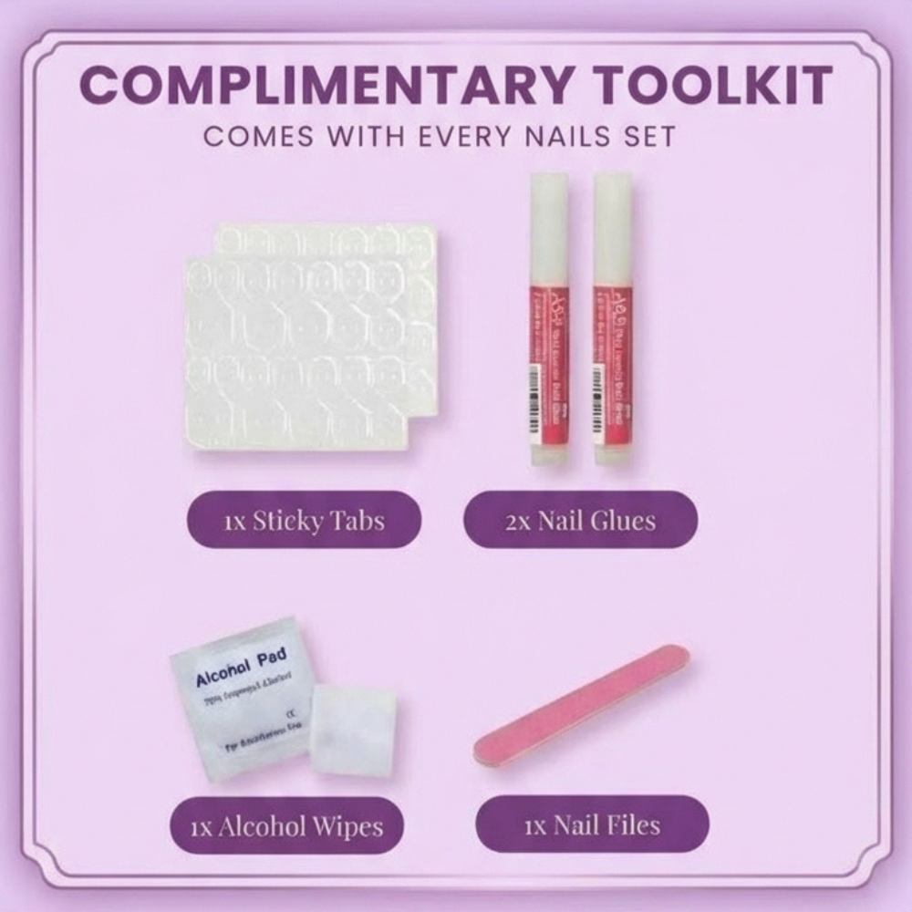 3D Mardi Gras Press On Nails | Masquerade, Fleur De Lis Stiletto Nails - Media 8