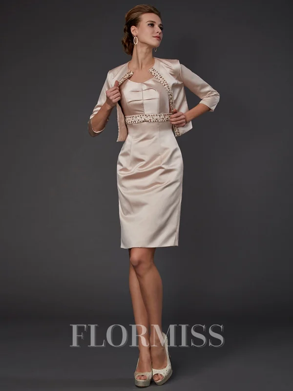 Satin 3/4 Sleeves Special Occasion Wrap