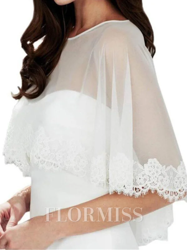 Stunning Chiffon With Lace Wedding Wraps