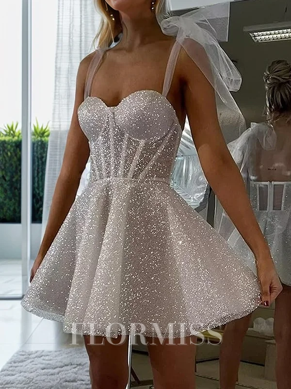 A-line/Princess Sweetheart Sleeveless Short/Mini Homecoming Dress