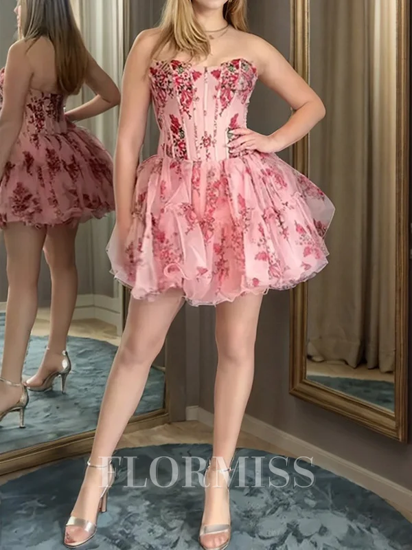 A-line Straight Short/Mini Corset Dress