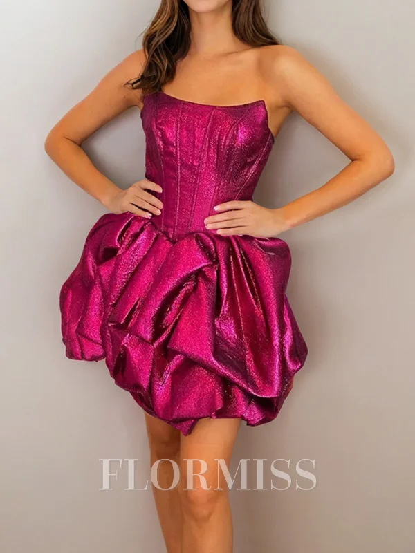 A-line Straight Ruffles Short/Mini Corset Dress