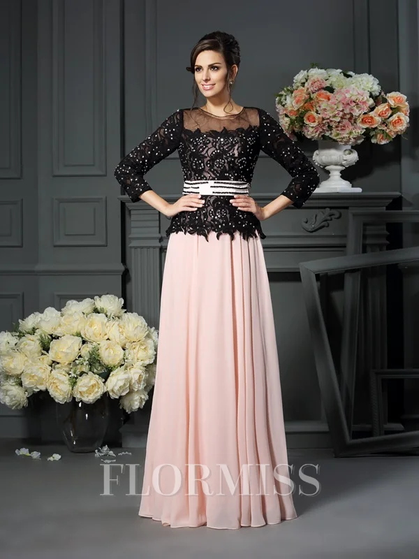 A-Line/Princess Sweetheart Floor-Length Chiffon Mother of the Bride Dresses