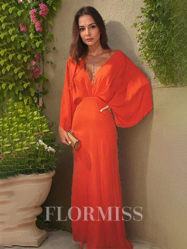 A-Line/Princess V-neck Floor-Length Chiffon Mother of the Bride Dresses With Ruffles