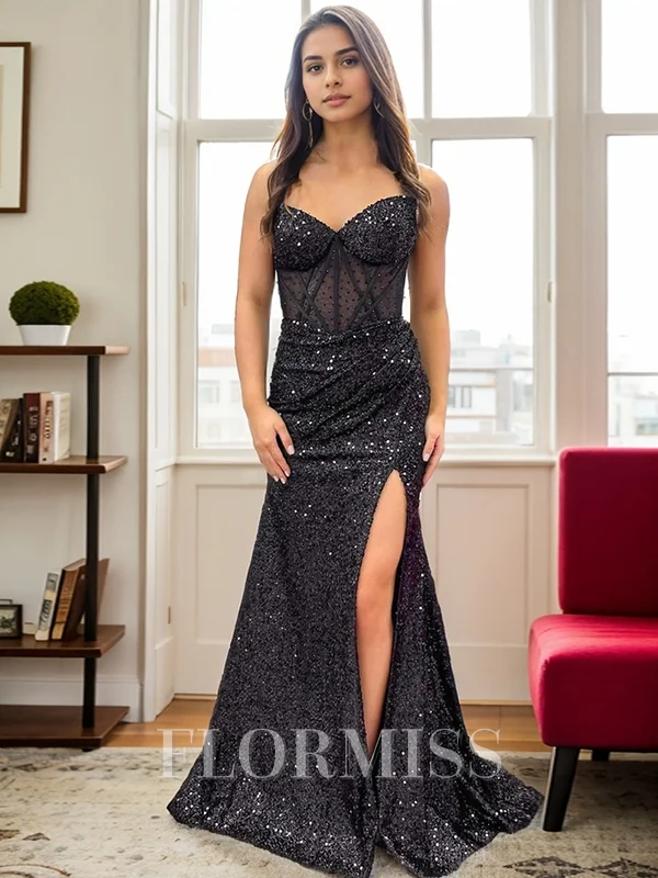 Sheath Sweetheart Pleated Sweep Train Corset Dress