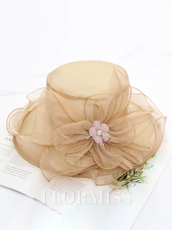 Ladies' Elegant Silk Flower Kentucky Derby Hats/Tea Party Hats