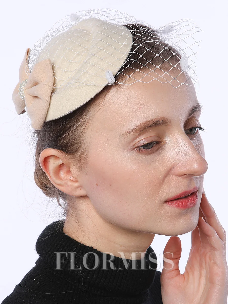 Ladies' Elegant Bowknot Tea Party Hats