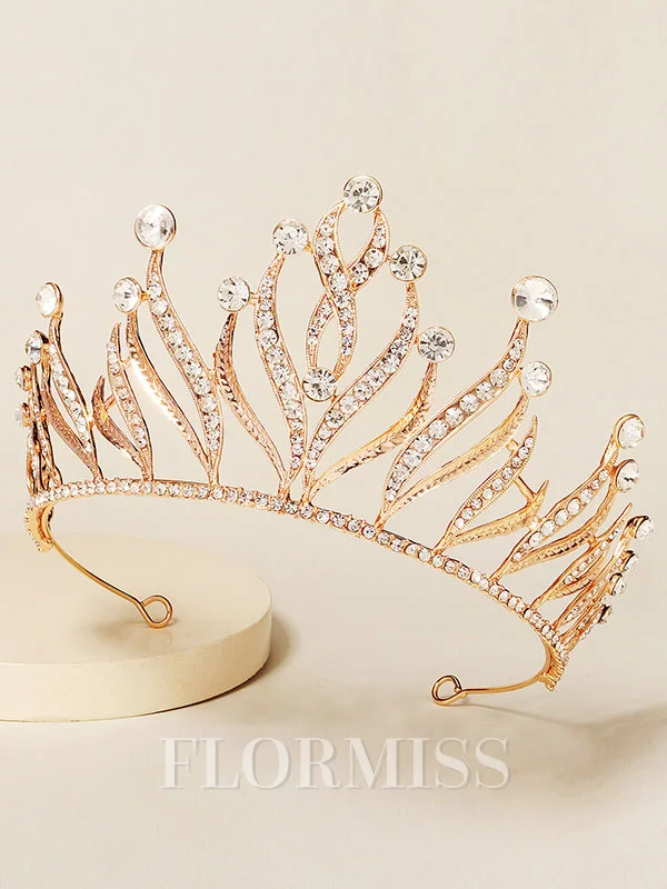 Elegant Alloy With Rhinestone Tiaras