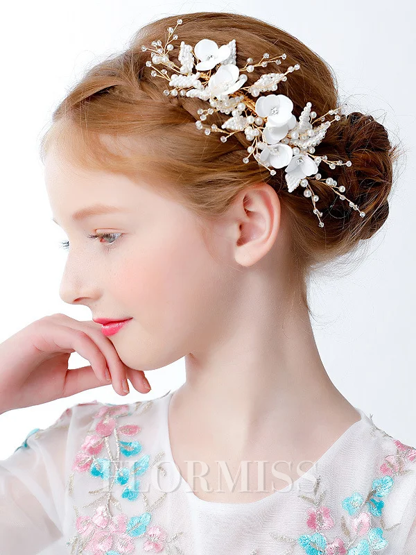 Exquisite Alloy With Imitation Pearl Combs & Barrettes