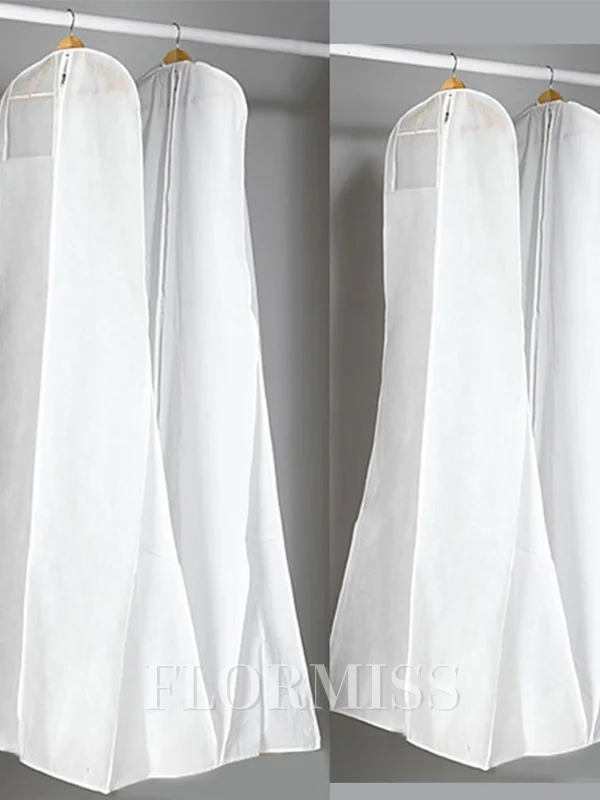 White Elegant Gown Length Garment Bags