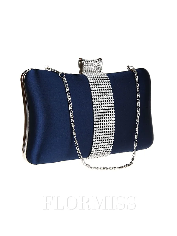 Fancy Polyester With Rhinestone Evening/Party Handbags