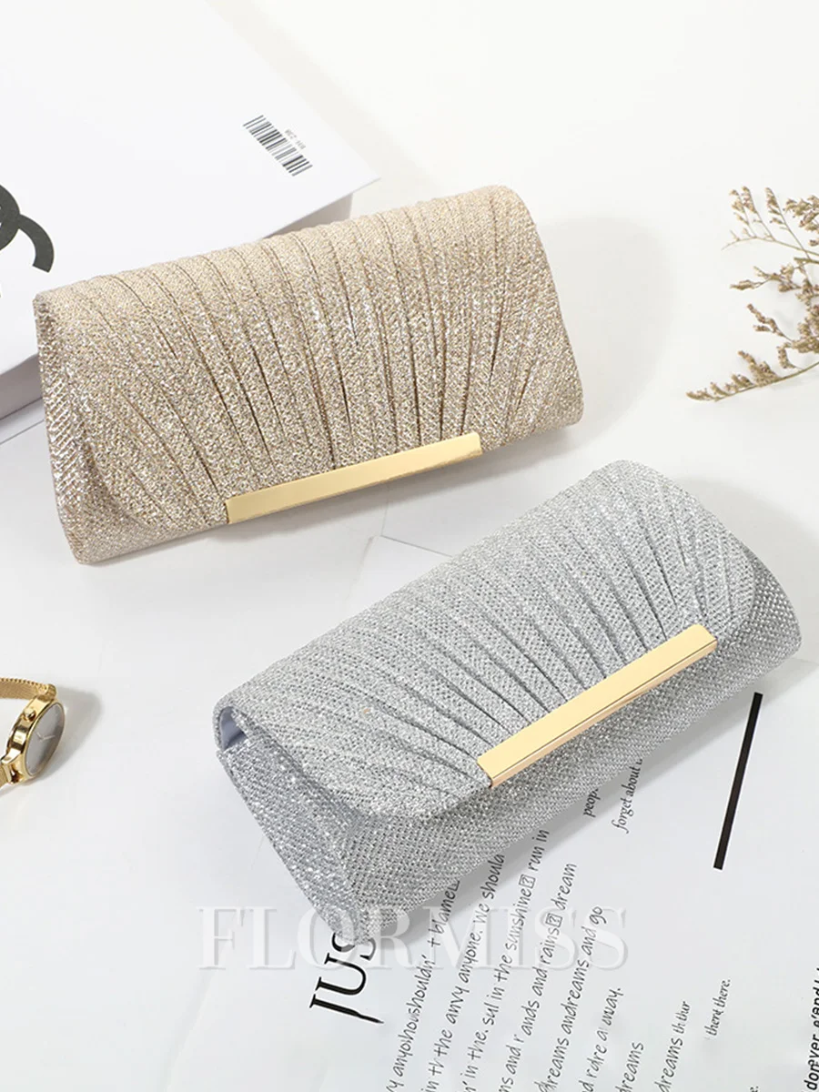 Stunning Sequins With Ruched Evening/Party Handbags