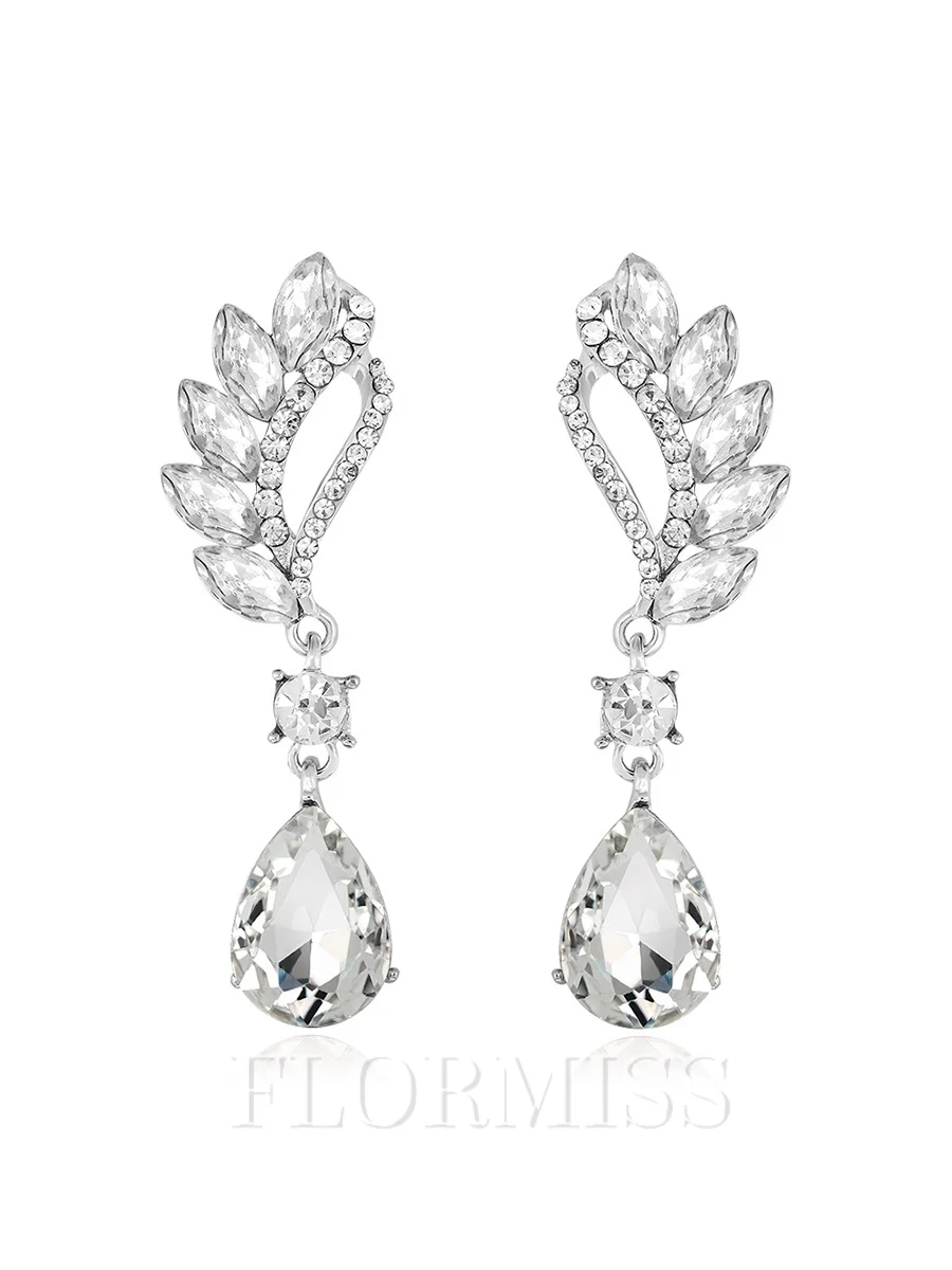 Beautiful Alloy With Rhinestone Earrings