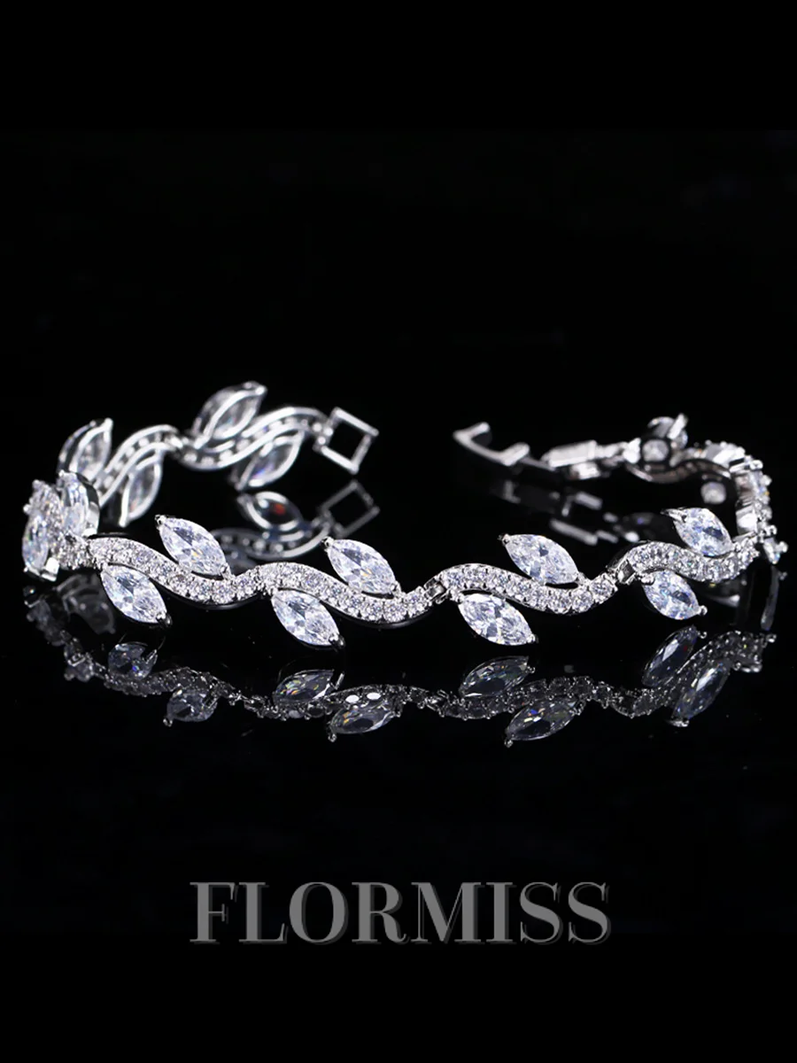 Pretty Copper With Rhinestone Bracelets