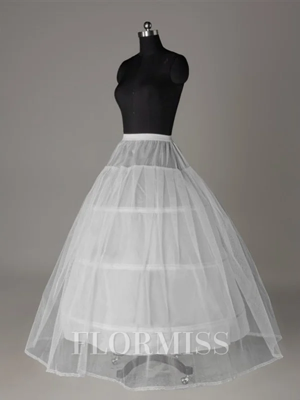 Tulle Netting Ball-Gown 2 Tier Floor Length Slip Style/Wedding Petticoats
