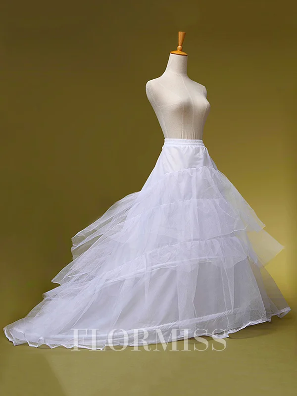 Tulle A-Line 2 Tier Sweep/Brush Train Wedding Petticoats