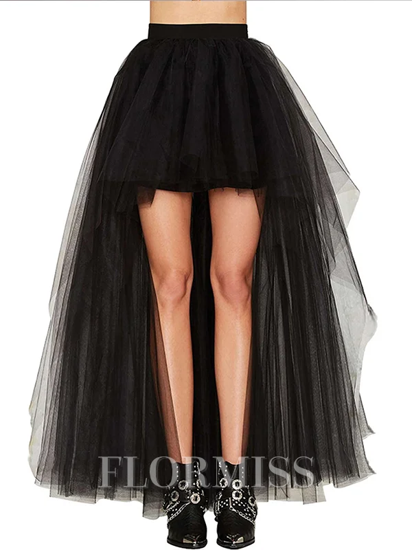 Tulle A-Line 5 Tier Asymmetrical Wedding Petticoats