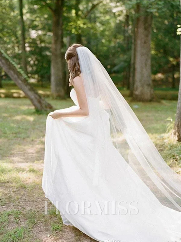 Elegant Tulle Long Wedding Veils