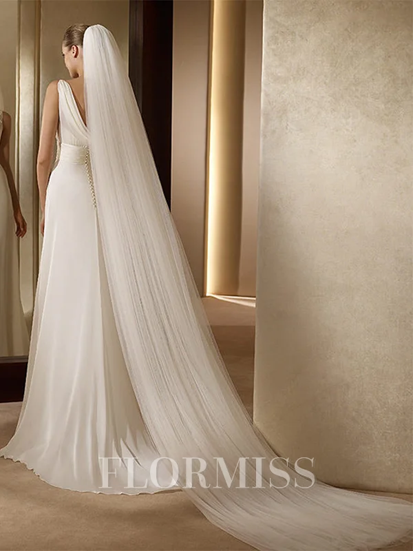 Gorgeous 2 Layer Tulle Long Wedding Veils