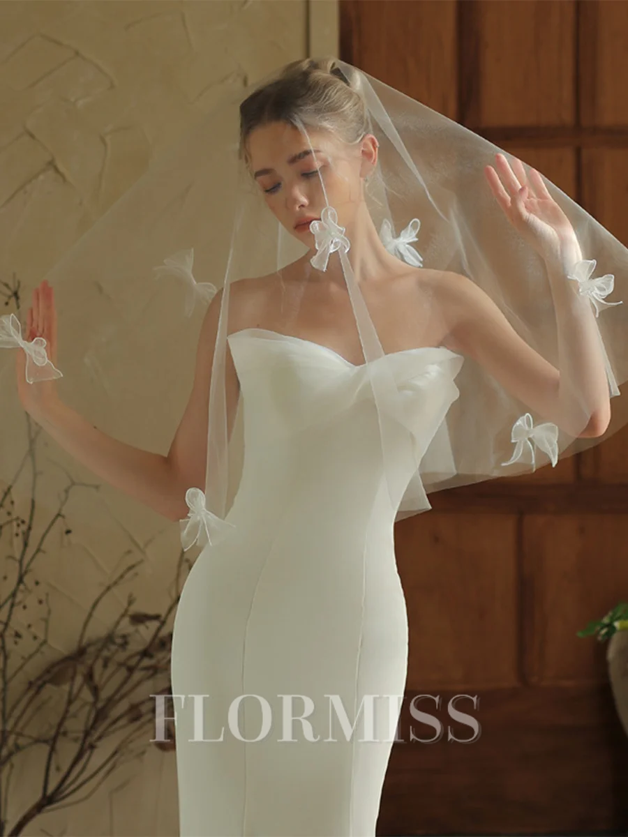 Pretty Tulle One-Tier Waltz Bridal Veils