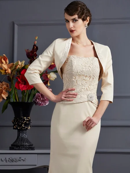 Elastic Woven Satin 3/4...