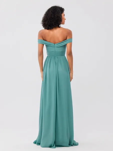 A-Line/Princess Chiffon...