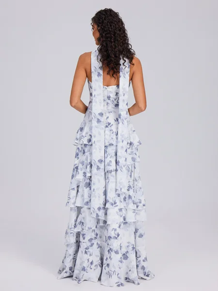 A-line Straight Cascading...