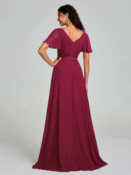 A-Line/Princess V-neck...