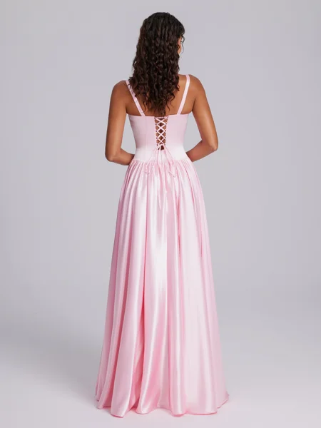 A-line Spaghetti Straps...