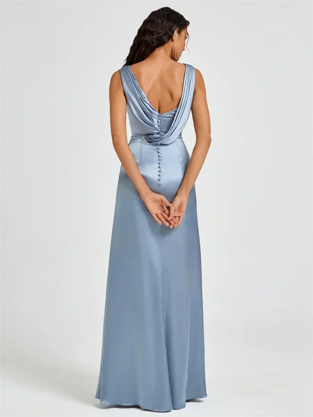 Sheath Scoop Pleated...