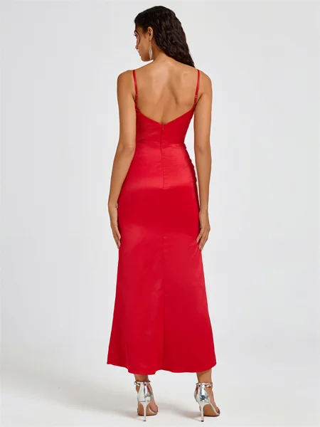 A-line Spaghetti Straps...